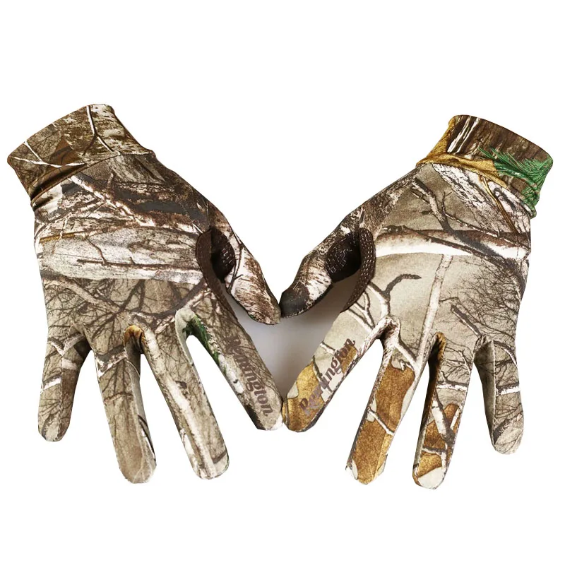 

Hunting Gloves Full Finger Outdoor Touch Screen Bionic Full Reed Camouflage Gloves Anti-slip Fishing Shooting Gloves Elastic