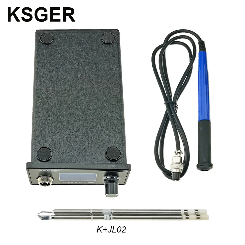 KSGER T12 паяльная станция STM32 V2.1S OLED DIY 907 ручка электрические инструменты контроллер температуры держатель сварка T12 железные наконечники - Цвет: Sets 3