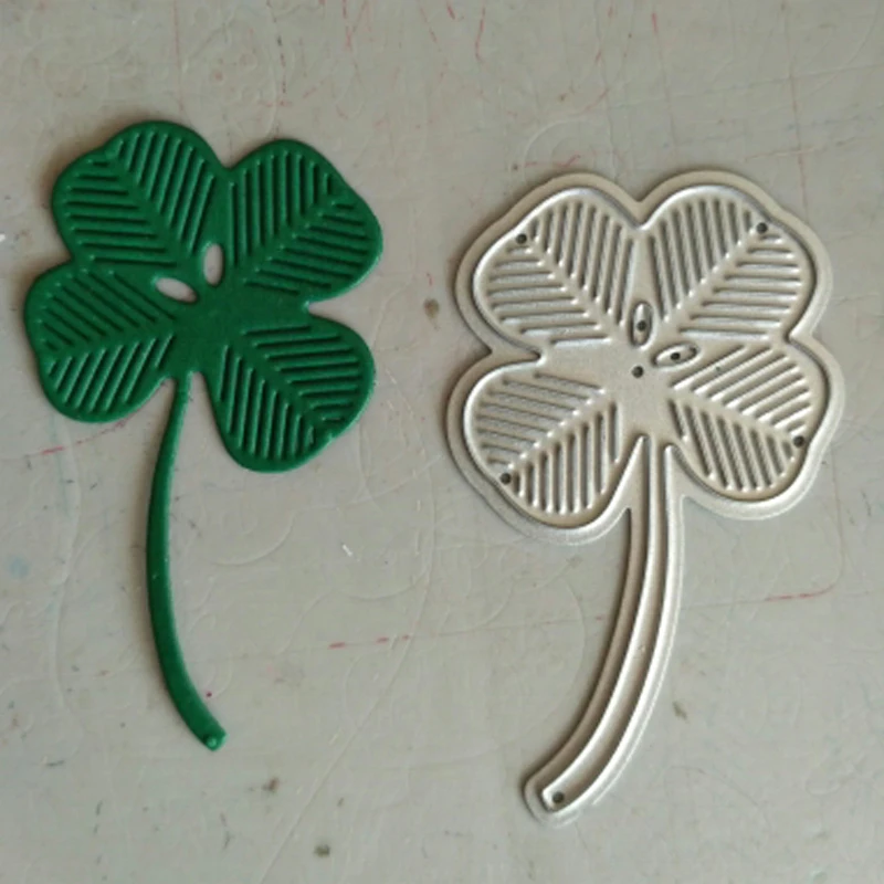 

New Four Leaf Clover metal cutting Dies Scrapbooking Craft Die Cut 3.3x5.5cm create Emboss paper card make Stencil die template
