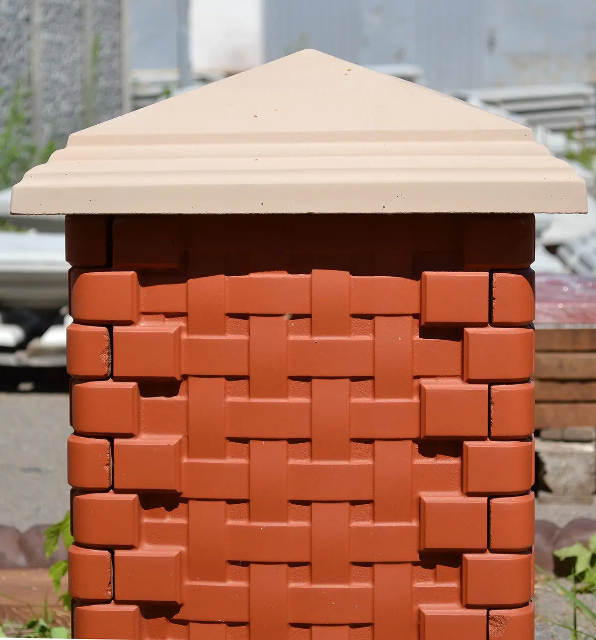 Plastic Molds For Fence Pier Cap Top Cover Concrete Cement Garden