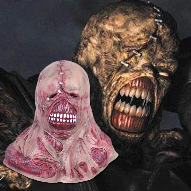 Cheap  Resident Evil Tyrant Horror Mask Mens Cosplay Props Zombie Famous Movie Costume Helmet Dress Up Masks