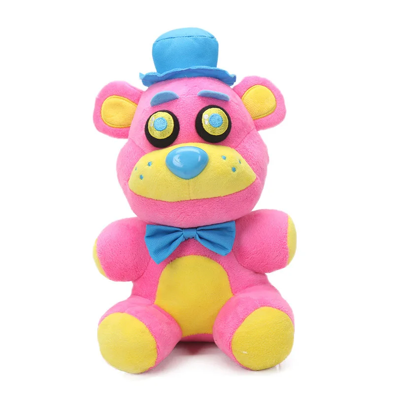 8 стилей 25 см кошмар пять ночей у Фредди плюшевые игрушки медведь Фредди Фокси пружинная ловушка Бонни игрушка из фнаф мягкие куклы животных - Цвет: 25cm pink yellow bea