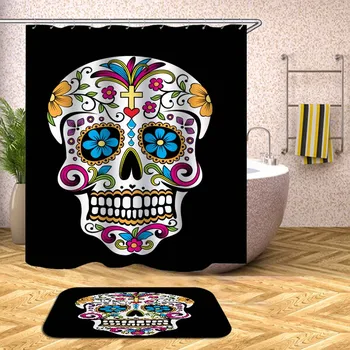 

Skull Shower Curtain Finished Modern Elephone Sexy Shower Curtain Zebra Waterproof Fabric Bath Curtain For Bathroom Products Yl1