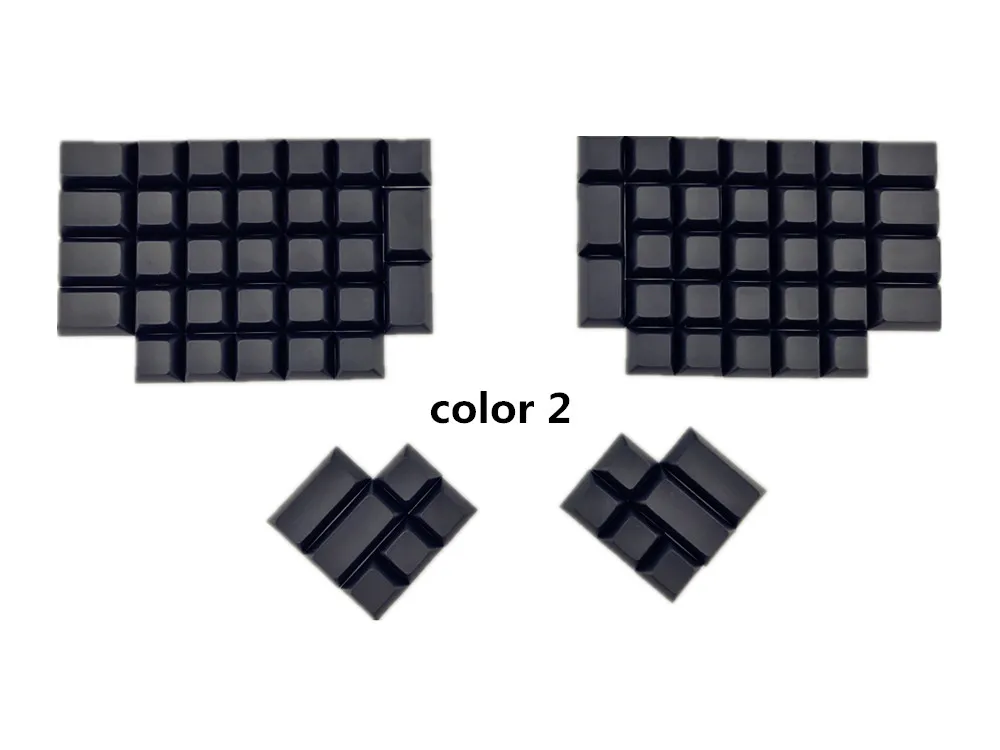 Ergodox pbt колпачки белый черный серый dsa pbt пустые колпачки для ergodox Механическая игровая клавиатура dsa профиль - Цвет: color 2