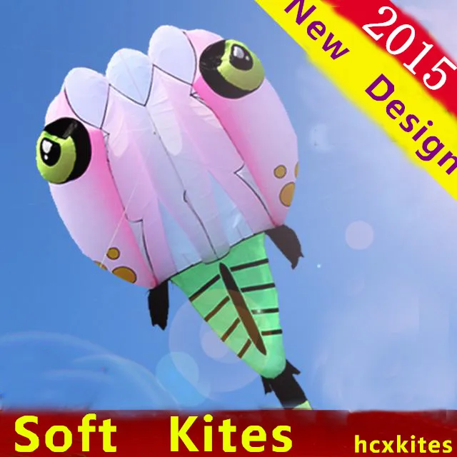 

free shipping new design 5.6m tadpole soft kite with line ripstop nylon fabric kite weifang festival hcxkite factory large kite