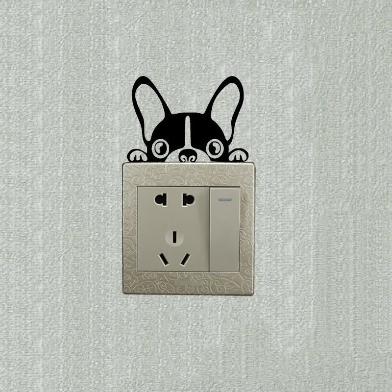 Наклейка на стену с изображением собаки Бостон терьера 2SS0575|switch sticker|wall stickerdecorative