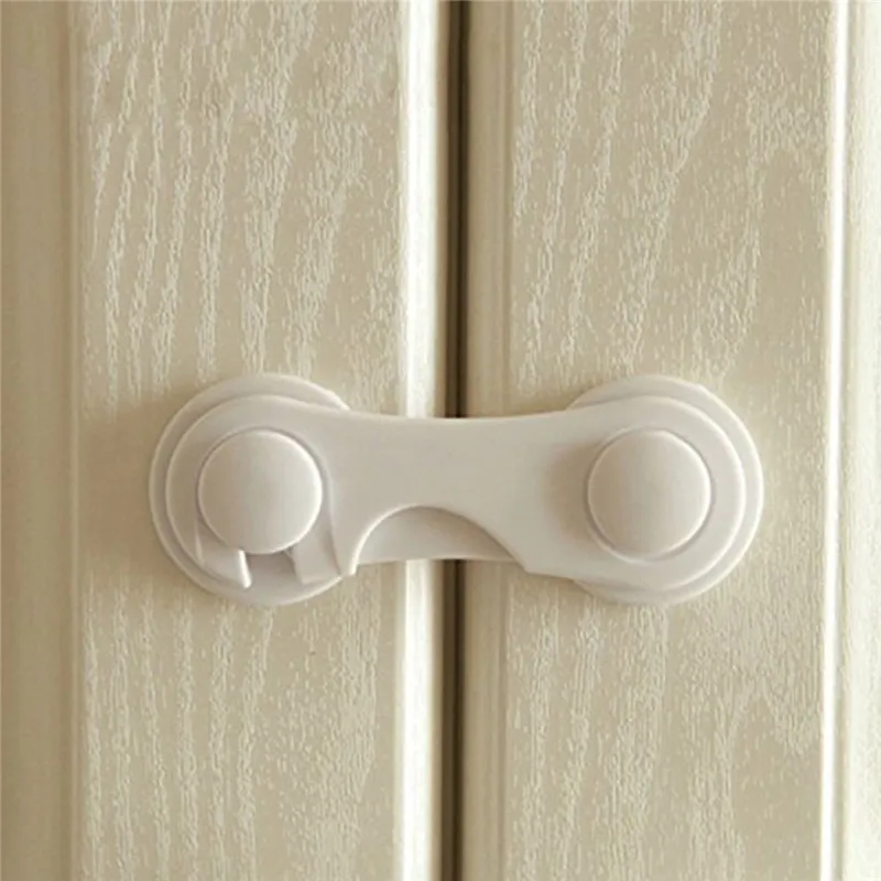 

5pcs/lot Plastic Baby Safety Lock Door Drawers Wardrobe Toddler Kids Safety Cover Closet Door Latch