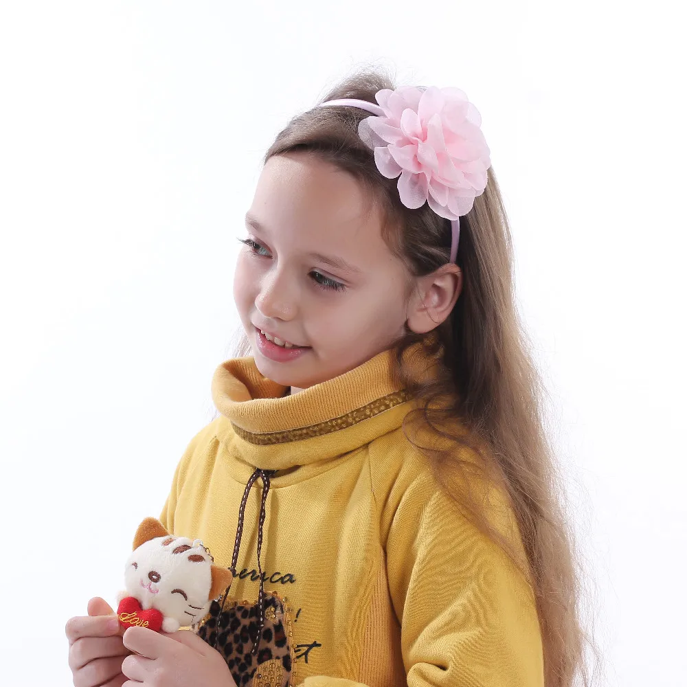 Shabby-Chiffon-Flowers-Hair-Bands-For-Children-High-Quality-Headband-For-Girls-Big-Flower-Hair-Bow