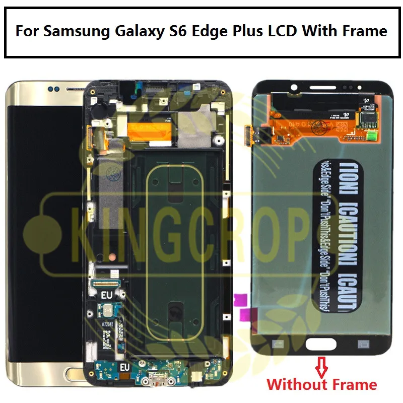 Для Samsung Galaxy S6 Edge Plus LCD G928 G928F SM дисплей + рамка сенсорный экран в сборе Замена для