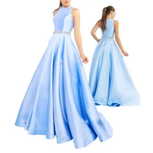 Новое поступление! Атласные бальные платья на молнии для выпускного вечера Vestidos De пышные платья