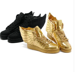 JS OBYO Sneakers/Sports tenis Running Jeremy Scott Gold/Black Angel Wings 2.0 High Top Sneaker Shoes _ - AliExpress Mobile