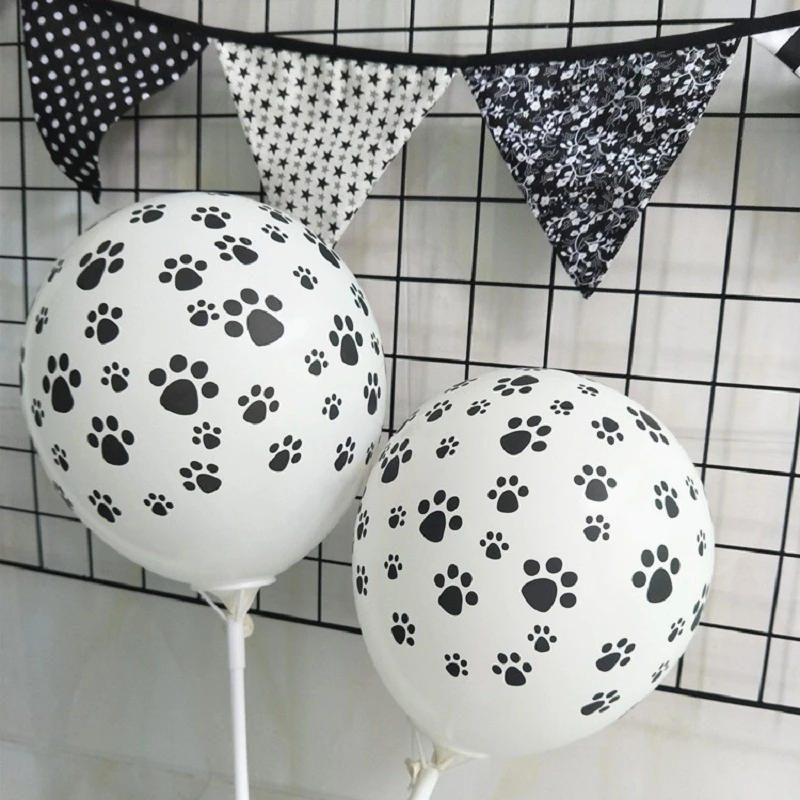 10 Pcs Paws Imprimer Chien Parti Ballons Latex Ballons De Fete D Anniversaire Ballon Patrouilles Jouets Decoration Parti Fournitures Enfants Cadeau Aliexpress