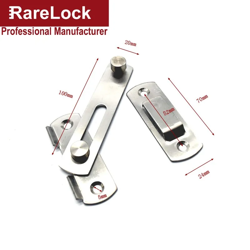 Rarelock MS93 защелка мертвые болты Засов Замок для раздвижной двери балкона окна шкафа женское платье примерочная ванная комната сарай f