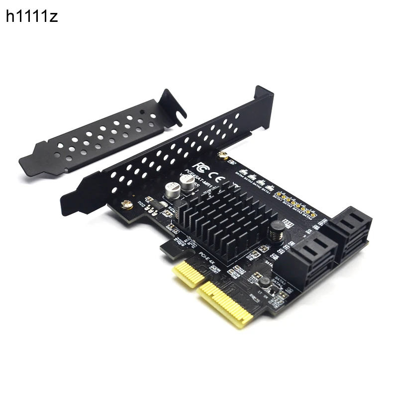 Плата расширения PCI Express Raid Card 4Port SATA 3 0 чипсет Marvell 88SE9230 совместимый с
