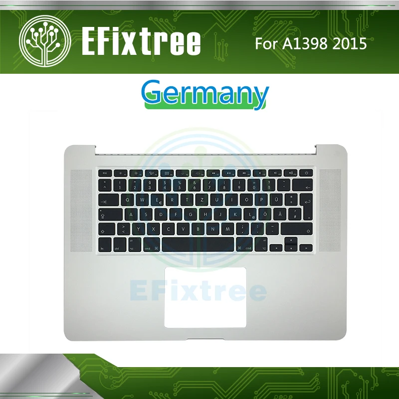 Как новый A1398 Topcase C Топ чехол с клавиатурой Германия макет для Macbook Pro 15,4 дюйма 2015 EMC 2909 EMC 2910