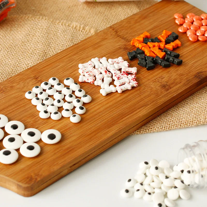 

Holloween Cartoon Food Grade Sprinkles Fondant Cake Decoration Edible Colorful Beads Cake Decorating Baking Tools Food Coloring