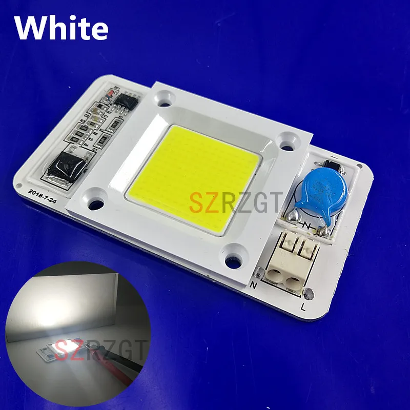 Новый светодиодный чип COB с регулируемой яркостью 50 Вт AC110V 220 В вход умный IC