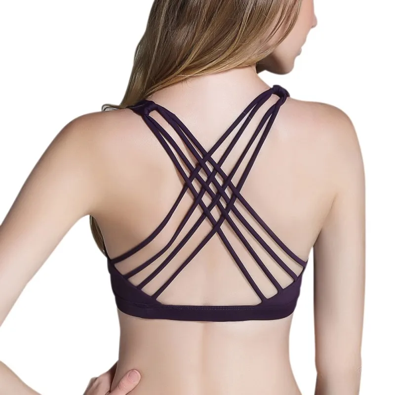 

Sexy Yoga Bra Women Padded Sports Bra Wire Free Push Up Fitness Sport Top Shake proof Running Bra Workout Gym Bra