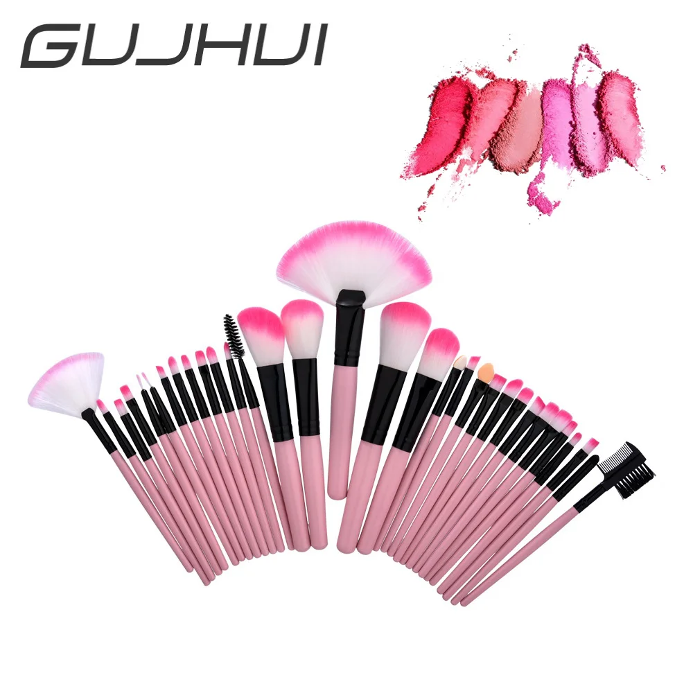 

GUJHUI 32 Pcs Full Makeup Brush Professional Cosmetic Make Up Brushes Tool Set Kit MINI with bag