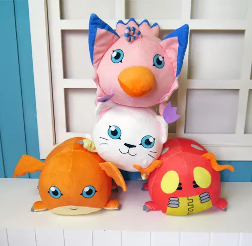 Цифровая игрушка для косплея digimons плюшевая кукла Tailmon Tentomon Piyomon бесплатная