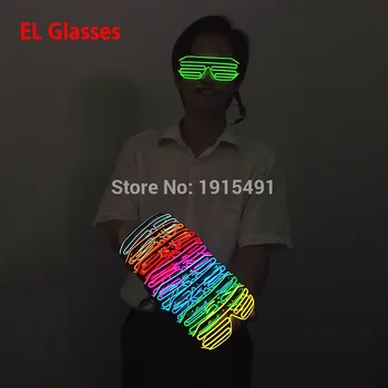 

Creative Brand Design Carnival Cold Light Flickering Glasses with DC3V Drive Popular Neon Led Strip Windows Eyeglasses as Gift