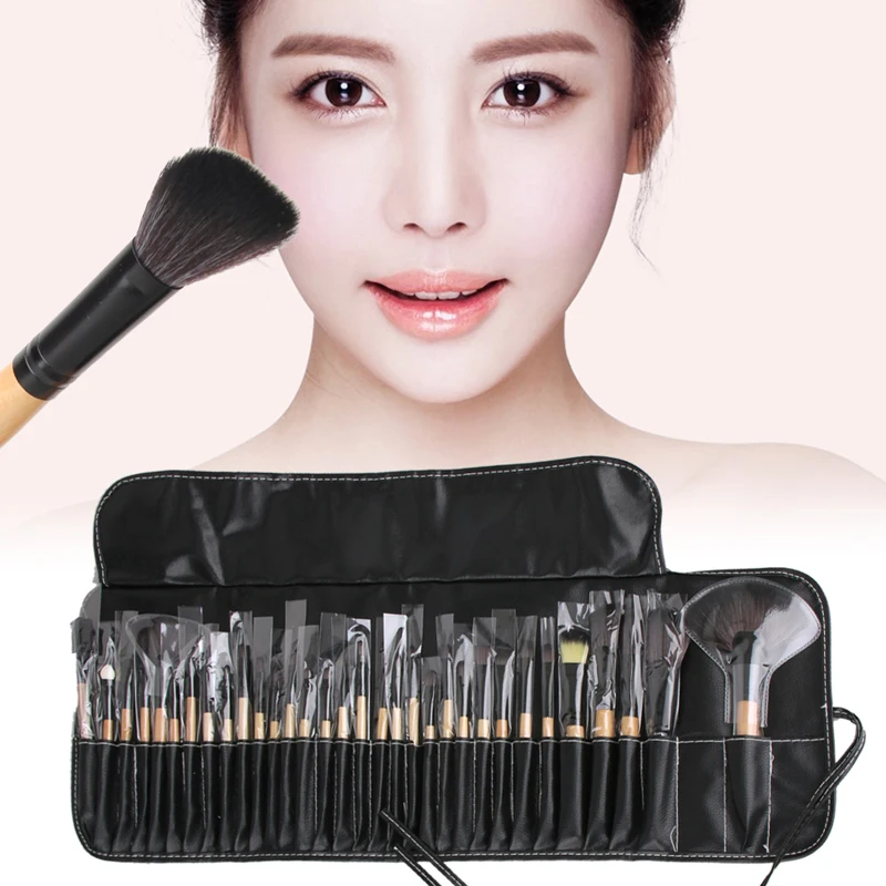 

Professional 32pcs Makeup Brushes Set Cosmetic Tool bag Concealer Blusher Powder Foundation Eye Shadow Eye liner Brush Sets