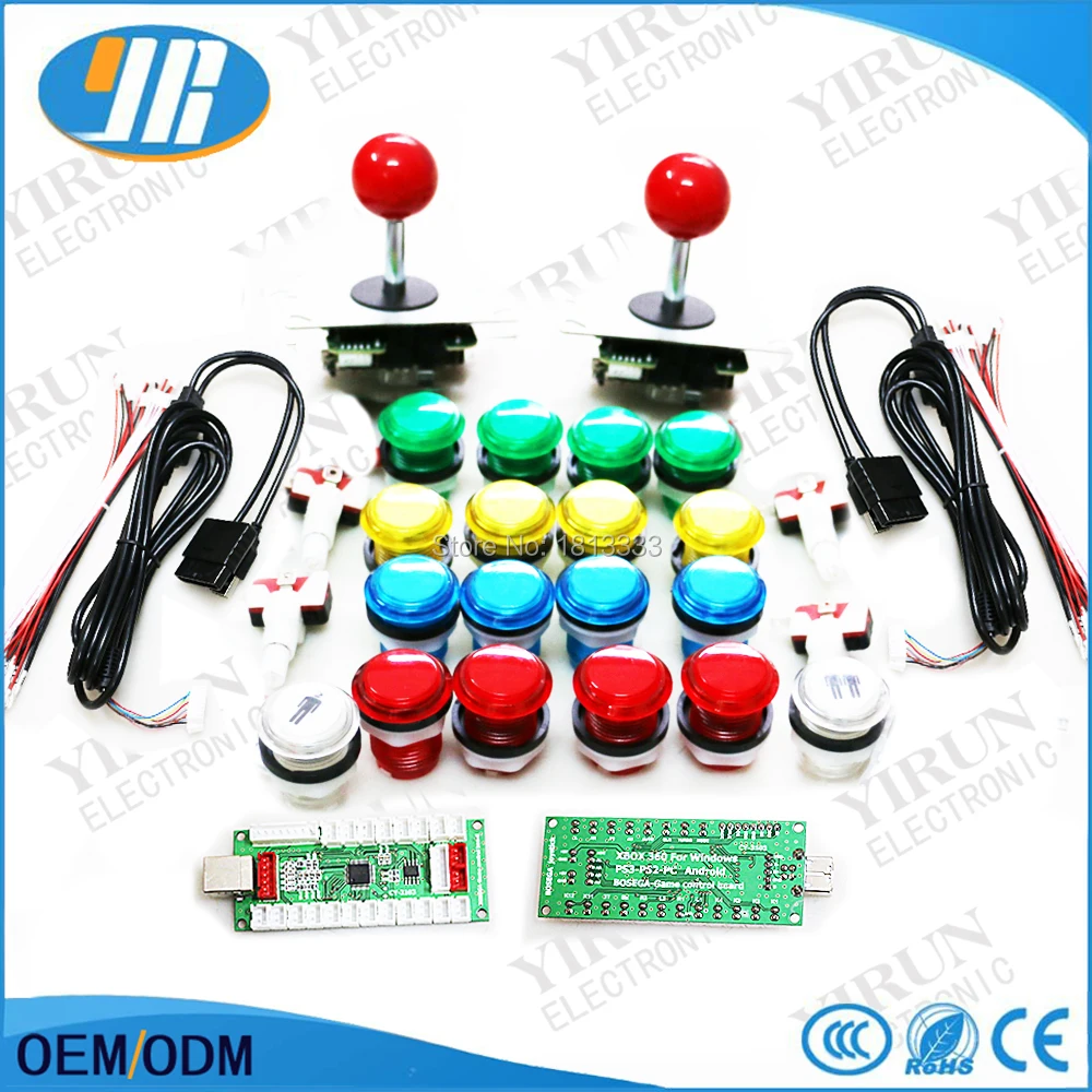 USB энкодер с нулевой задержкой игровая станция PC PS2 PS3 копия Sanwa джойстик