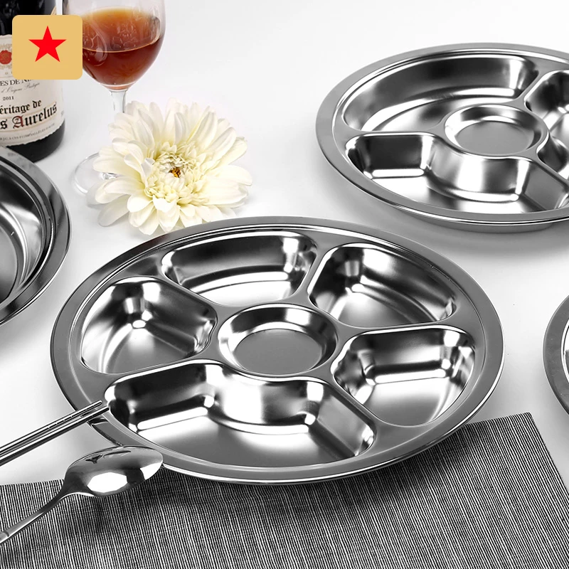 Stainless Steel Disc Thickening Students And Adults Fast Food Tableware stainless-steel-disc-thickening-students-and-adults-fast-food-tableware