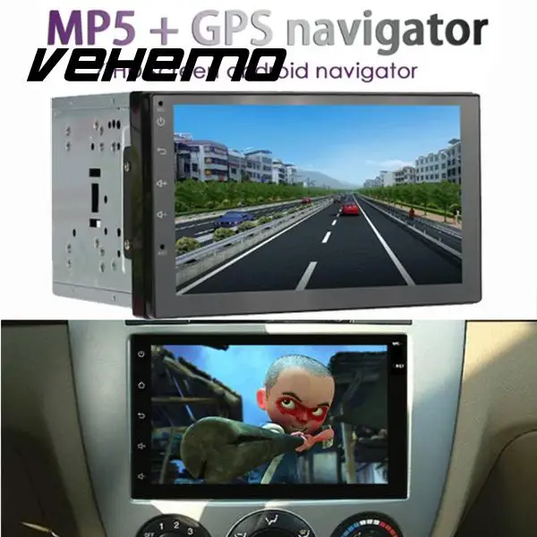 

Vehemo Car MP5 MP5 Player Touch Screen Android 7.1 2 Din Smart GPS USB AUX