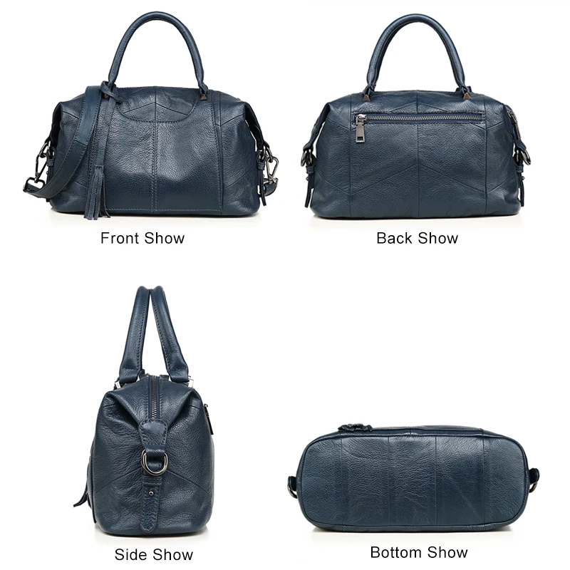 Women Genuine Leather Bag Handbags Hit Color Brand Leather Luxury Handbag 2018 Padlock Women Handbags Shoulder Bag Female