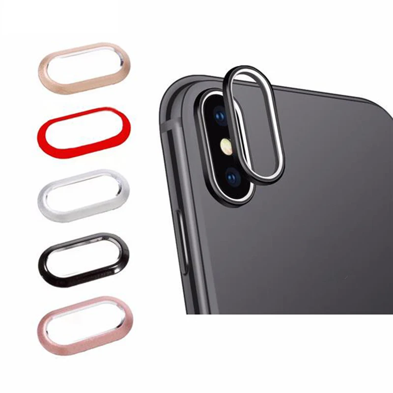 

Metal Rear Camera Lens Protector For iPhone X Anti-Scratch Back Camera Cover Ring For iPhoneX Lensbeschermer Phone Accessories