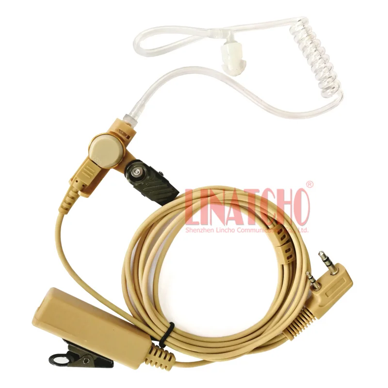 

hidden color walkie talkie acoustic clear air tube earpiece k connector for baofeng uv-5r kg-uvd1p