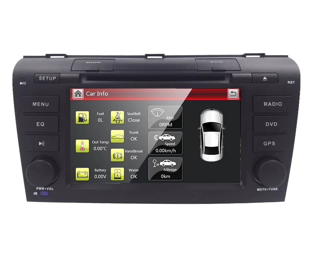 7 &quotавтомобильный DVD плеер с GPS аудио Радио стерео USB/SD AUX BT/TV Canbus автомобильный