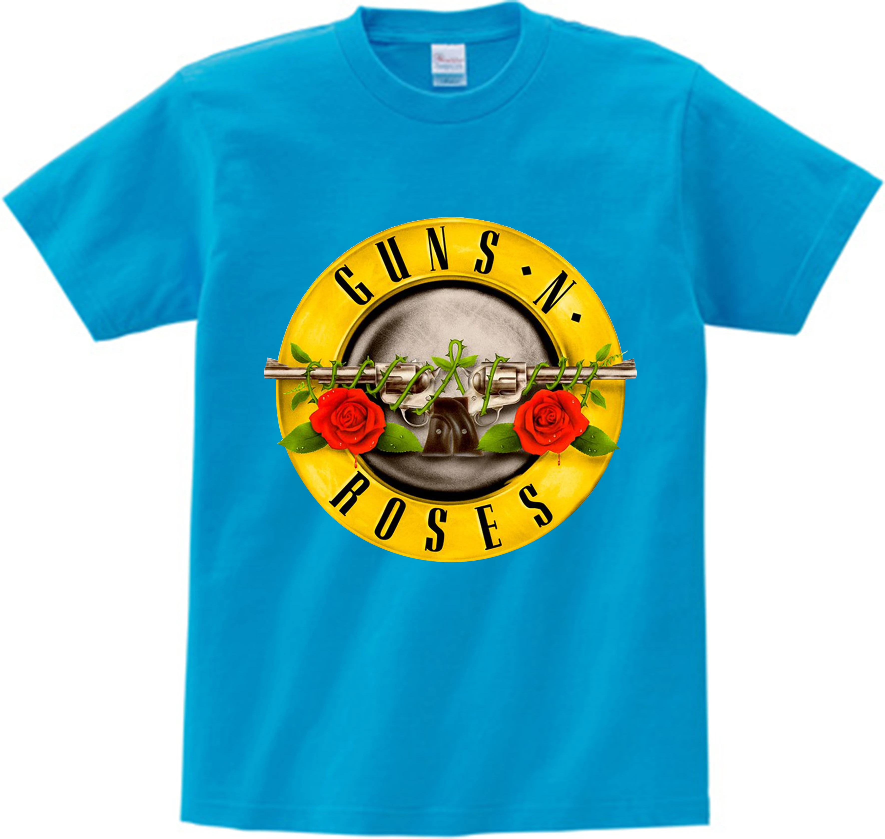 От 3 до 9 лет, Детская футболка с принтом рок-группы «пистолет-Н-розы» топы с короткими рукавами для мальчиков и девочек, Rocksir Music, повседневная детская одежда NN