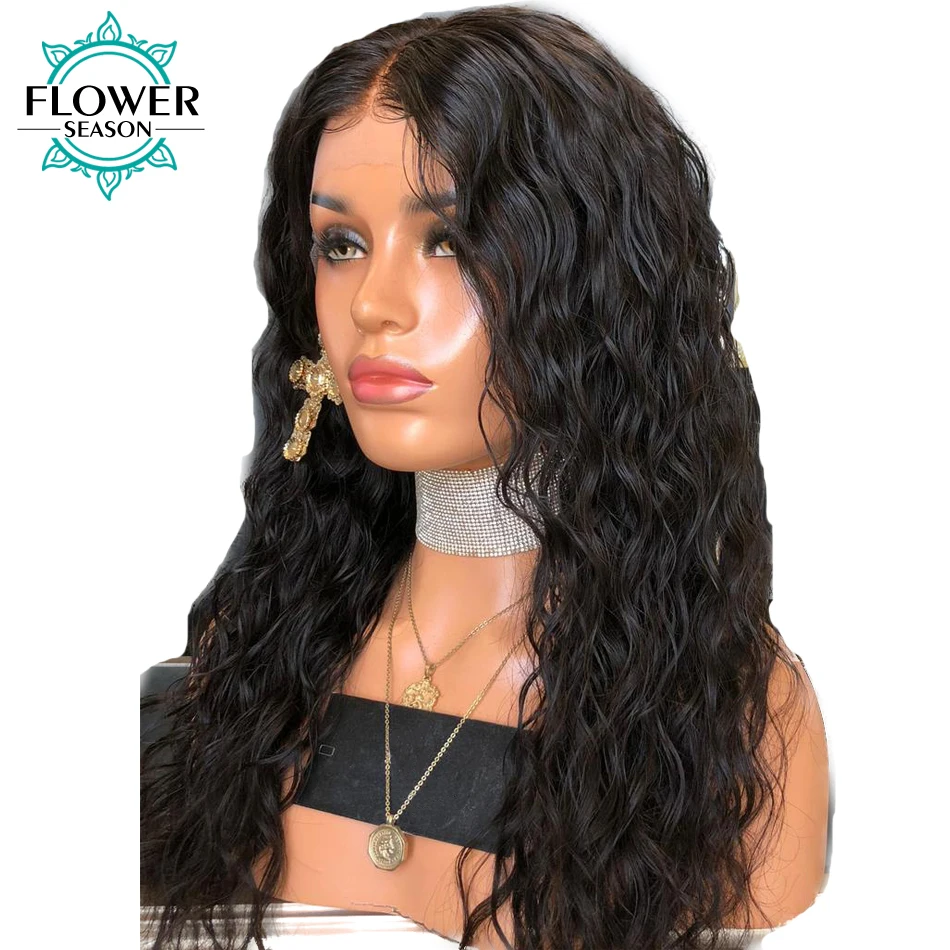 Buy FlowerSeason 13x6 Preplucked Lace Front Wig Human