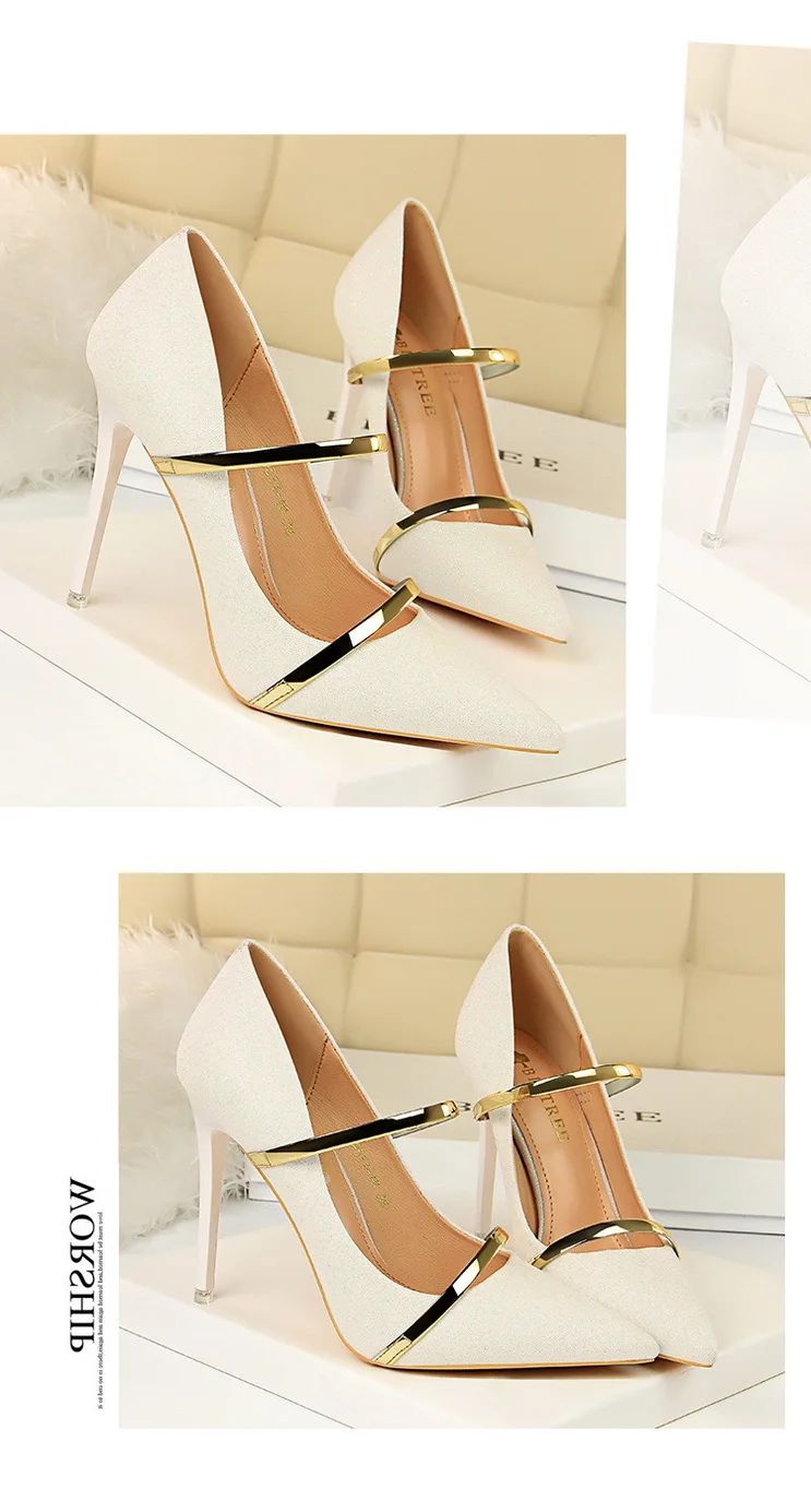 Женские туфли-лодочки на высоком каблуке 10,5 см повседневная женская обувь черного, золотого, серебряного, бронзового, белого, шампанского Летние босоножки женская обувь