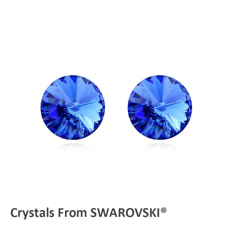 MS Betti милый простой дизайн SS39 круглый камень rivori кристалл серьги-гвоздики с кристаллом от SWAROVSKI подарок для женщин выпускной