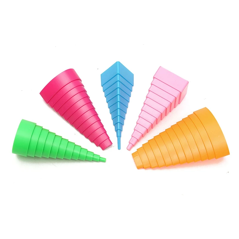 

KiWarm 5Pcs/set Paper Quilling Border Set Quilling Tool Tower Cardmaking Paper Mould Kit Handmade DIY Paper Craft Tools