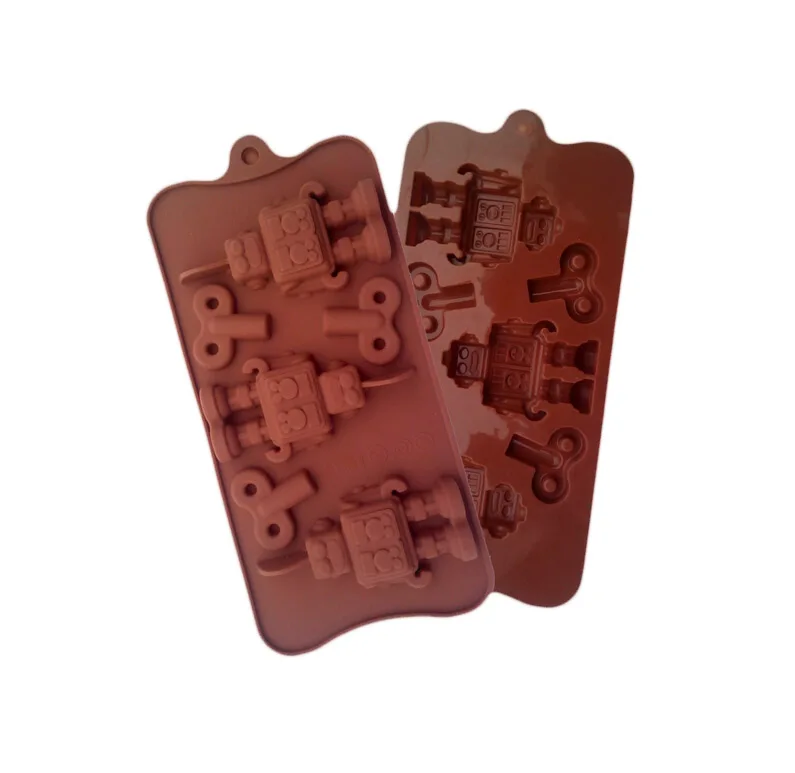

L071 3D DIY Silicone Ice Cube & Robot Ice Tray Mould Cake Chocolate Mold Cake Bakeware Cake Tools