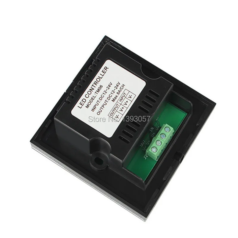 Новый белый/черный цветной корпус DC12V/96 Вт 24В/192 общий анод выход 1CH 8A настенный