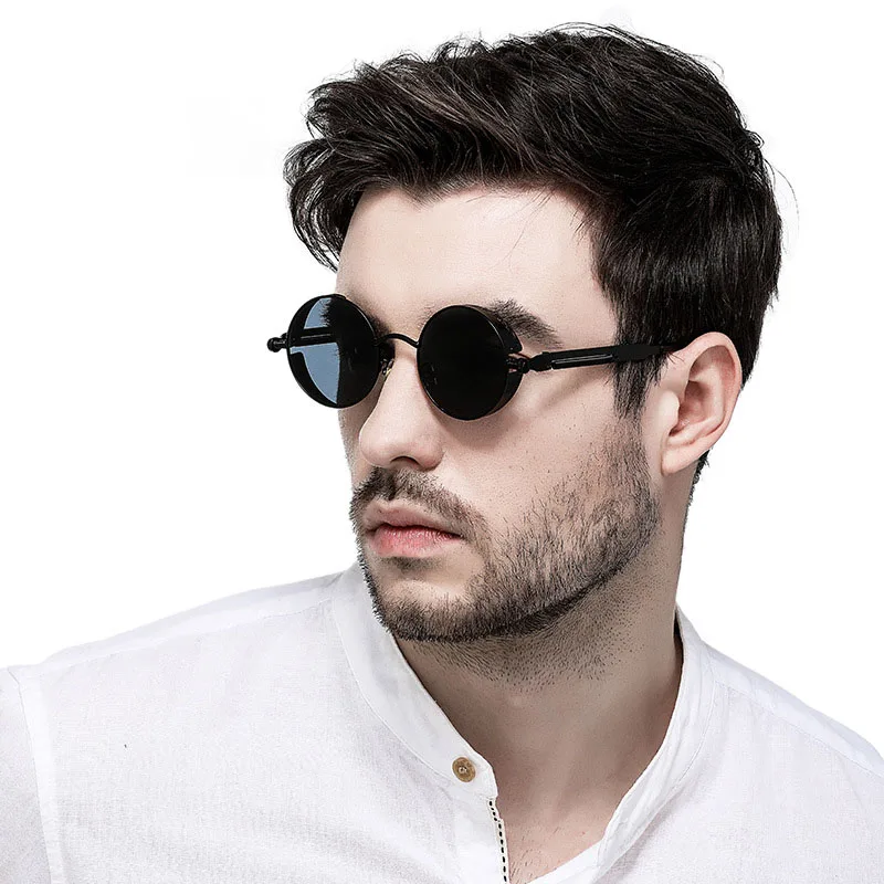 

BAOLANG Fashion Sun Glasses Men Women Round Mirror Polarized Sunglasses Driver Retro Punk For Unisex UV400 lunete de soleil 2671