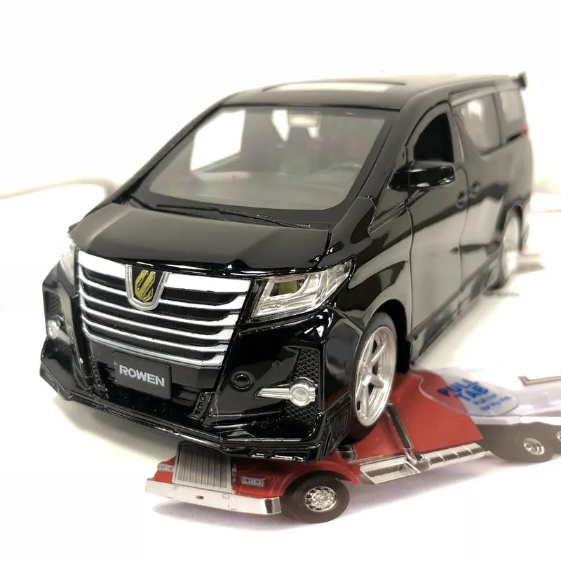 Флэш игрушки RIAN DAY 1/32 Япония TOYOTA Alphard S qгаде Rowen MPV звук и светильник литая
