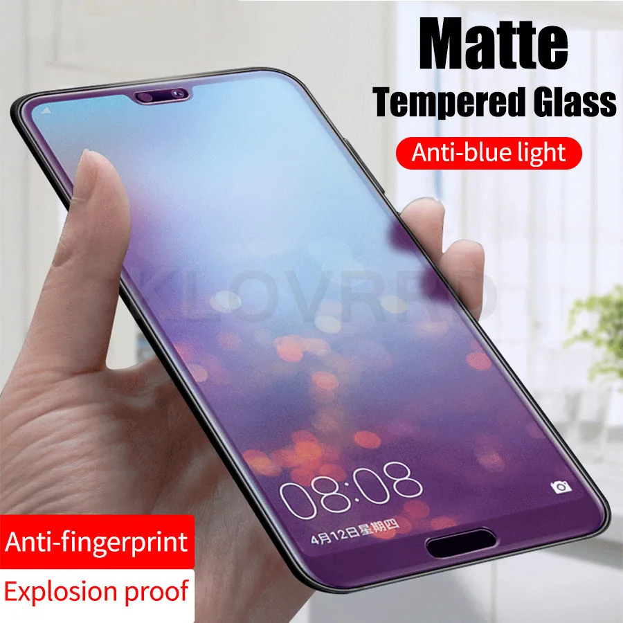 

Anti-blue Frosted Glass Anti-Glare UV Matte Screen Protector for Huawei Honor 7X 8X Play 10 Lite Tempered Glass for Y9 View 20
