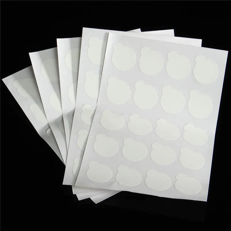 

5 Sheet/Bag Eyelash Extension Rubber Mat Glue Holder Eye Lash Grafting Glue Sticker Tools Tattoo Body Art Beauty Tool
