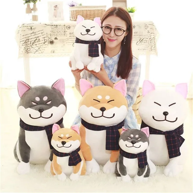 Limitada de algodón Real Tv y personaje de la película de unicornio Peluches Shiba Inu Perro Japonés muñeca de juguete Doge lindo Cosplay regalo 25 cm