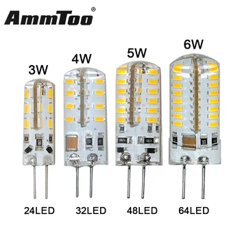 

G4 Led Lamp DC 12V AC 220V SMD3014 3W 4W 5W 6W Replace 20w 30W 40W 70W Halogen Lamp 360 Beam Angle LED Light Bulb Chandelier