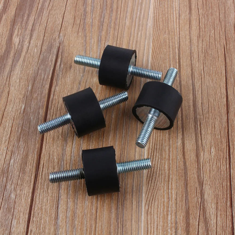 4Pcs M8 Thread Rubber Shock Absorber Anti-Vibration Isolator Mounts Bobbin Tools
