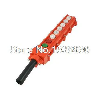 

Rain Proof Crane Hoist 6 Way Push Button Switch Control Station Up Down COB-63A