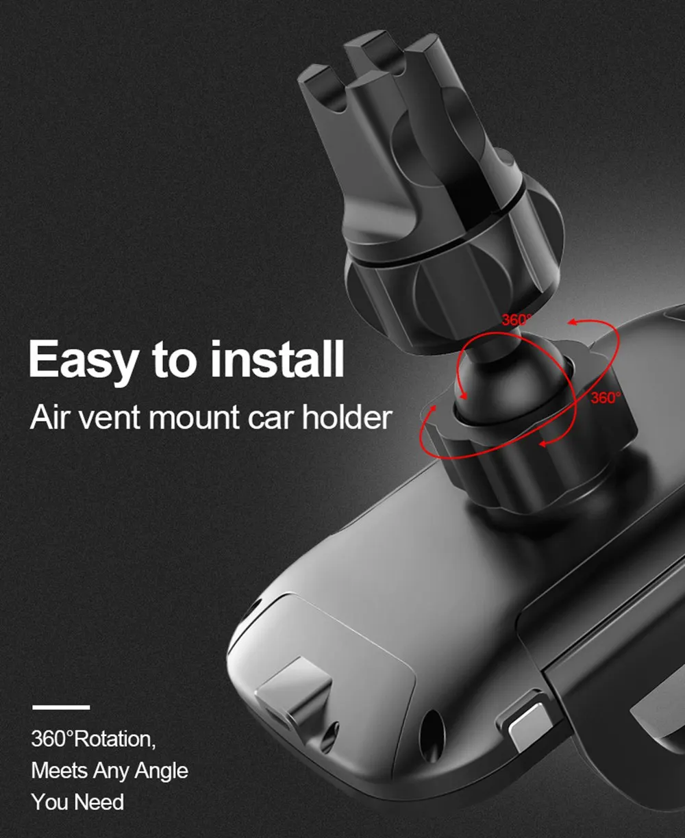 TOMKAS Holder For Phone in Car Qi Wireless Charger For iPhone X 8 Plus Mobile Phone Support Car Phone Holder For Samsung S9 S8