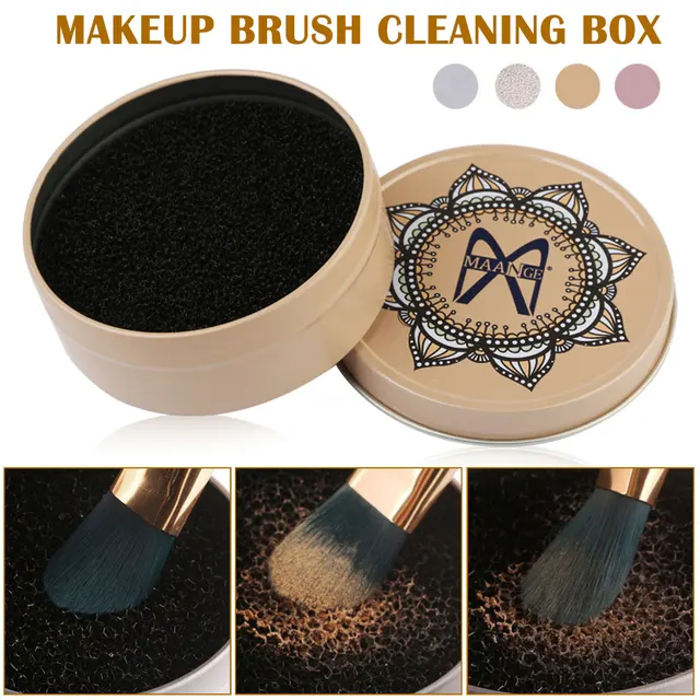 Best Price 4 Styles Makeup Brush Cleaner Sponge Makeup Brushes Cleaning Mat Box Powder Brush Women Makeup Accessories Best Price 4 Styles Makeup Brush Cleaner Sponge Makeup Brushes Cleaning Mat Box Powder Brush Women Makeup Accessories